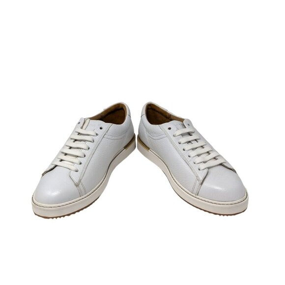 Hush Puppies Sabine White Leather Sneakers Tennis Shoes Trainers Size 8.5W Wide - Picture 2 of 10